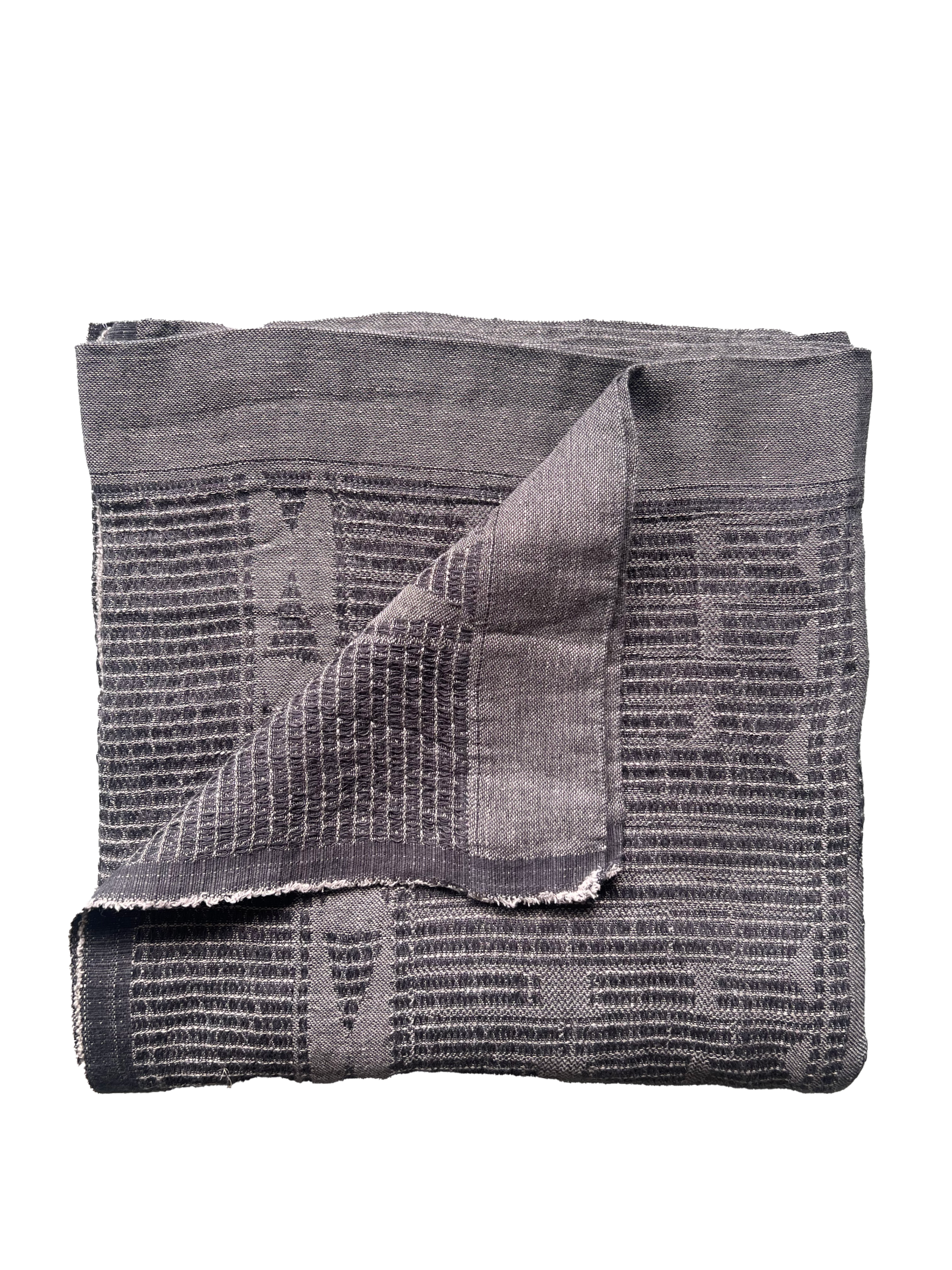 Bogolan Bed Throw Colour: Anthracite/Charcoal