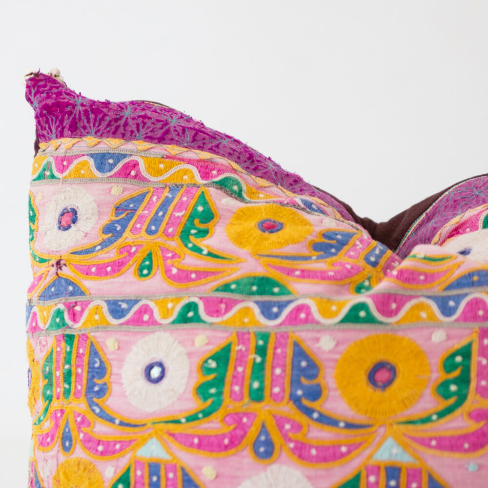 Alternative view of PINK INDIAN SCATTER CUSHION